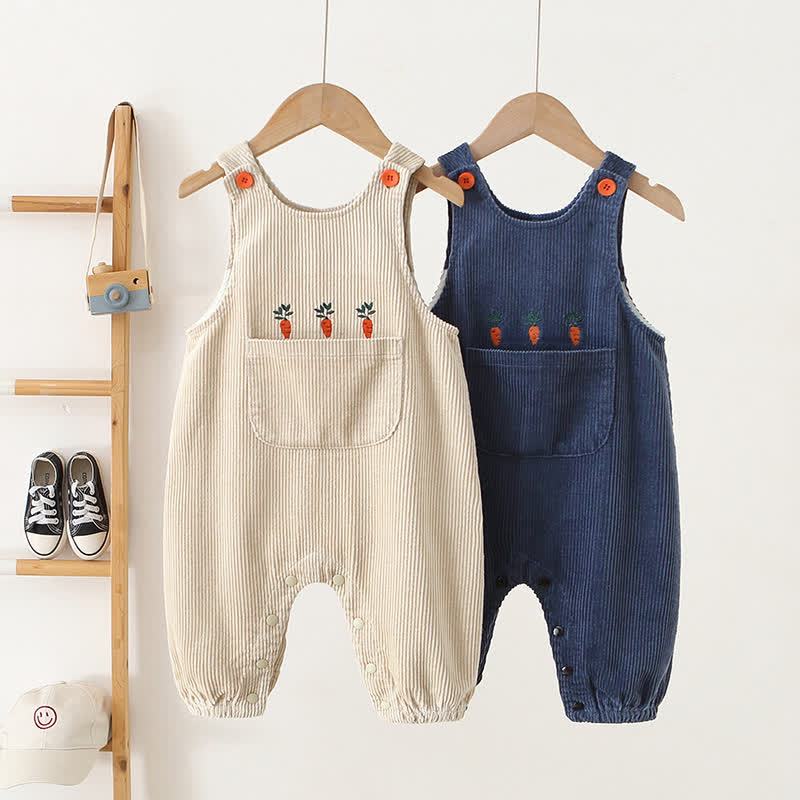 Baby Carrot Pocket Corduroy Overalls - image 1
