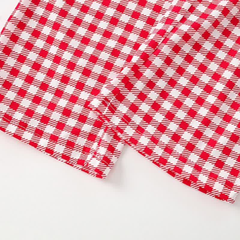 BIG HUGS Toddler Girl Heart Plaid Lounge Set - image 7