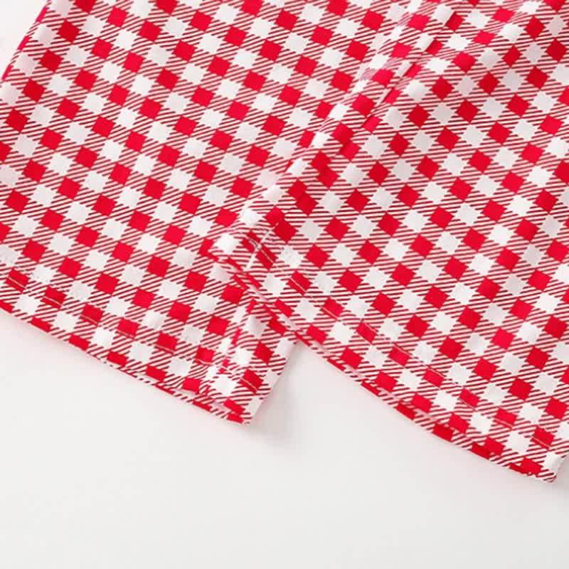 BIG HUGS Toddler Girl Heart Plaid Lounge Set - image 7