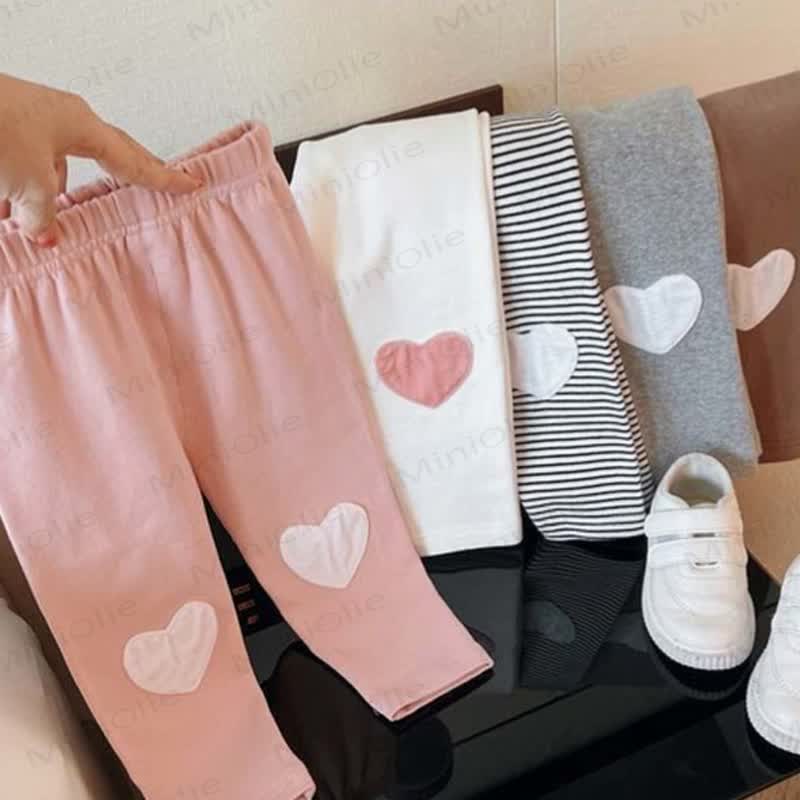 Toddler Heart Patch Leggings - image 2