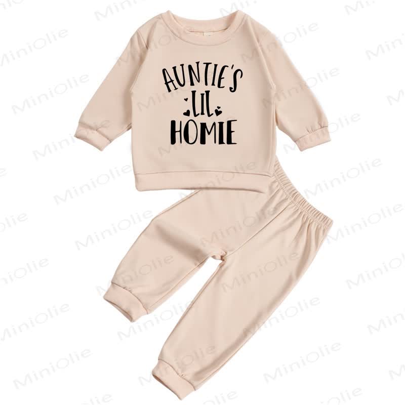 AUNTIE'S LIL HOMIE Baby 2-piece Set - Beige - 2-3T - image 1