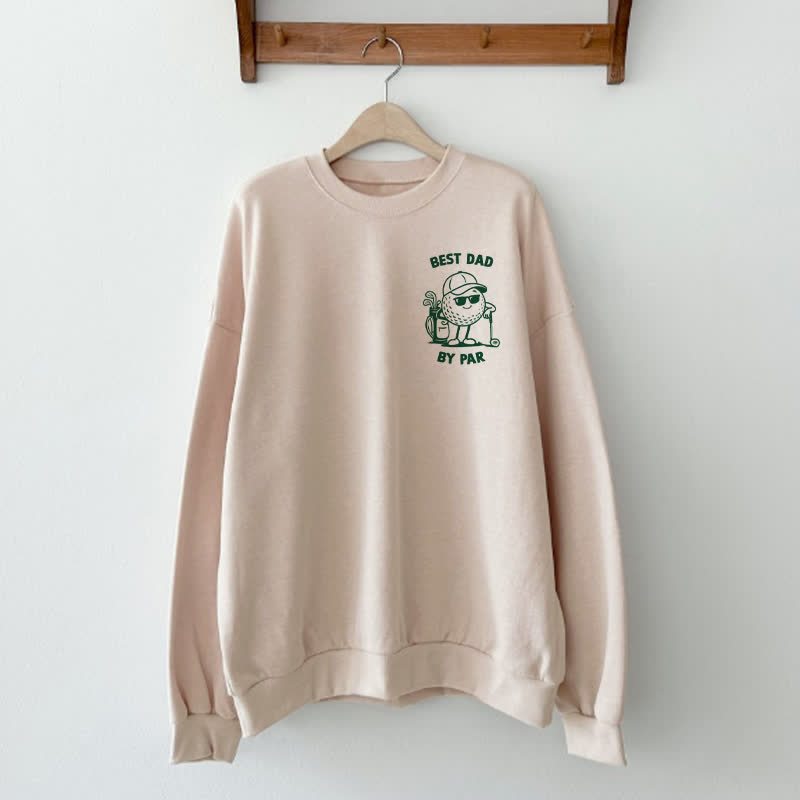 BEST DAD BY PAR/DADDY'S LITTLE CADDIE Daddy and Me Sweatshirt - Beige - Adult Sweatshirt: XL - image 3