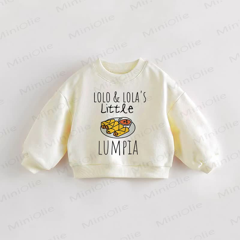 LOLO & LOLA'S LITTLE LUMPIA Baby Toddler Cream Sweatshirt - Cream - 3-5T - image 1