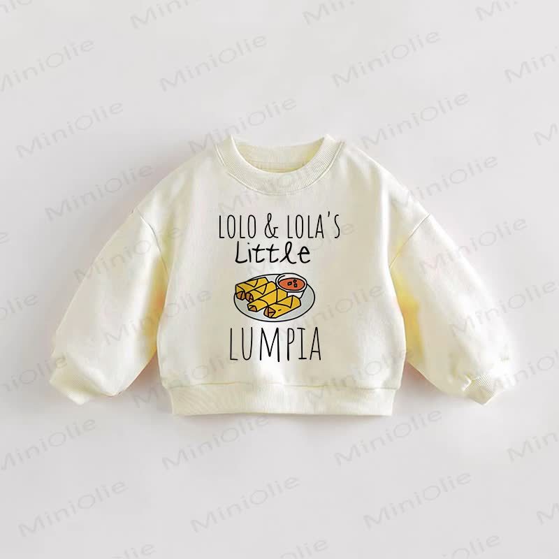 LOLO & LOLA'S LITTLE LUMPIA Baby Toddler Cream Sweatshirt - Cream - 3-5T - image 1