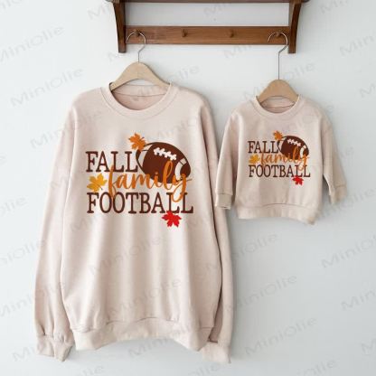 FALL FAMILY FOOTBALL Beige Family Sweatshirt - image 1