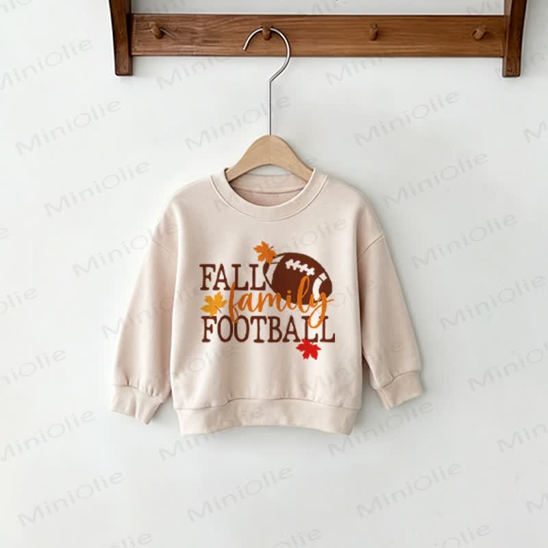 FALL FAMILY FOOTBALL Beige Family Sweatshirt - Beige - Baby Sweatshirt: 2-3T - image 3
