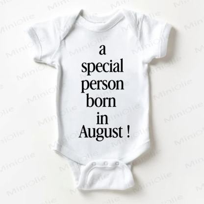 A SPECIAL PERSON BORN IN AUGUST! Baby White Bodysuit - White - 18-24M - image 1