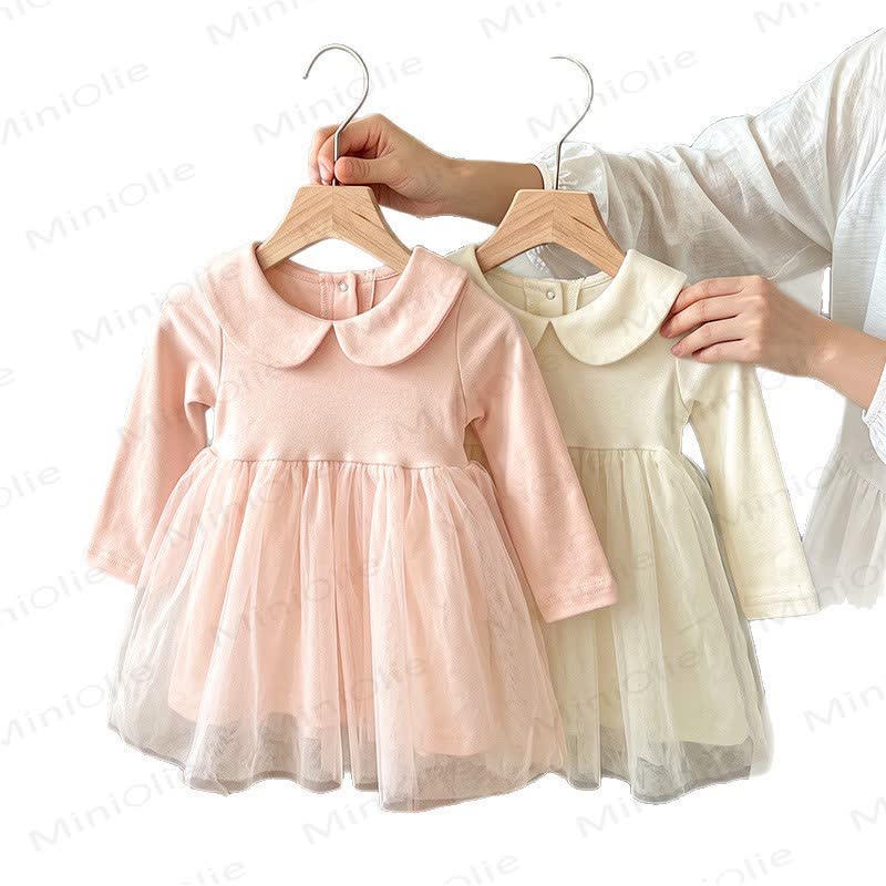 Baby Peter Pan Collar Long Sleeve Dress - image 2