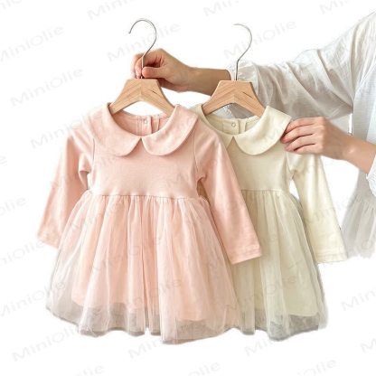 Baby Peter Pan Collar Long Sleeve Dress - image 2