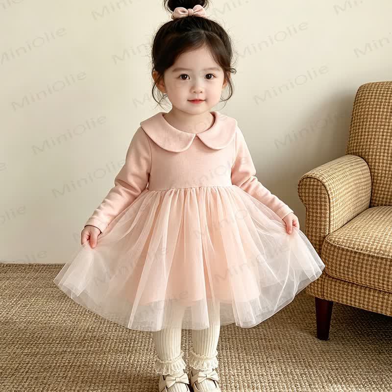 Baby Peter Pan Collar Long Sleeve Dress - image 6