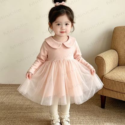Baby Peter Pan Collar Long Sleeve Dress - image 6