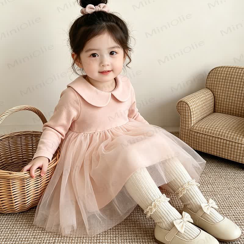 Baby Peter Pan Collar Long Sleeve Dress - image 7