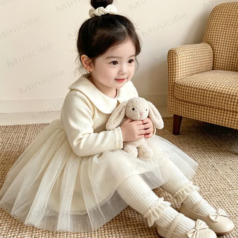 Baby Peter Pan Collar Long Sleeve Dress - image 4