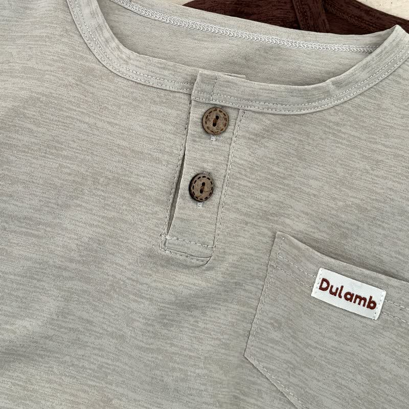 DULAMB Baby Solid Color Long Sleeve Shirt - image 6