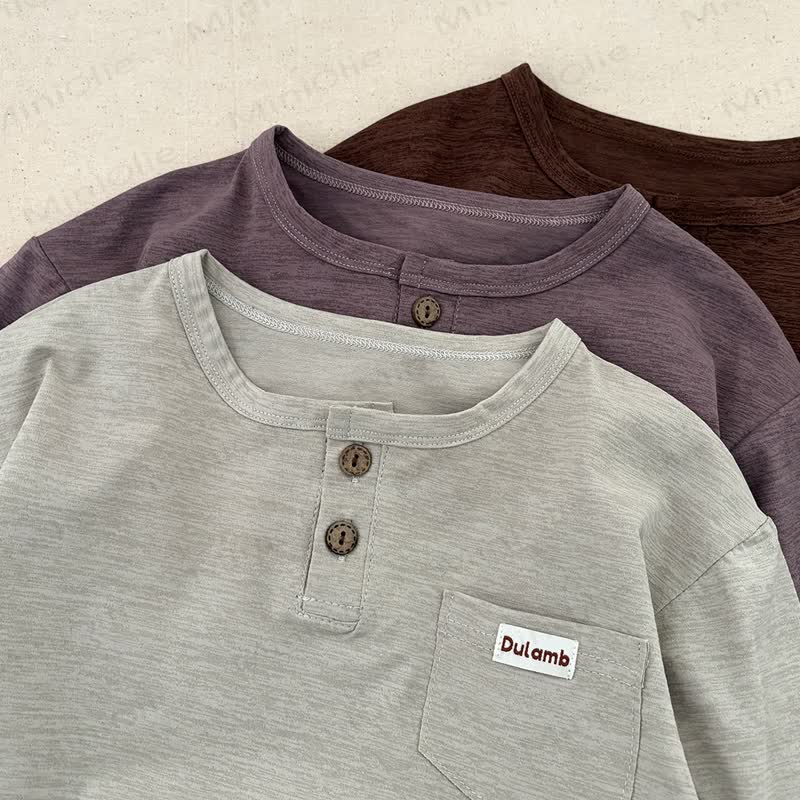 DULAMB Baby Solid Color Long Sleeve Shirt - image 10