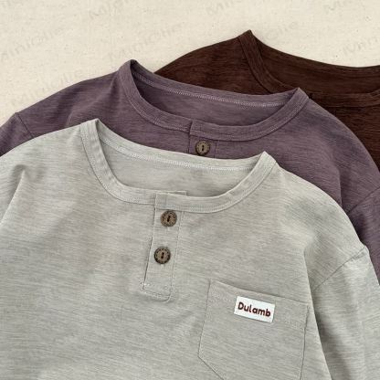 DULAMB Baby Solid Color Long Sleeve Shirt - image 10