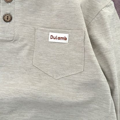DULAMB Baby Solid Color Long Sleeve Shirt - image 7