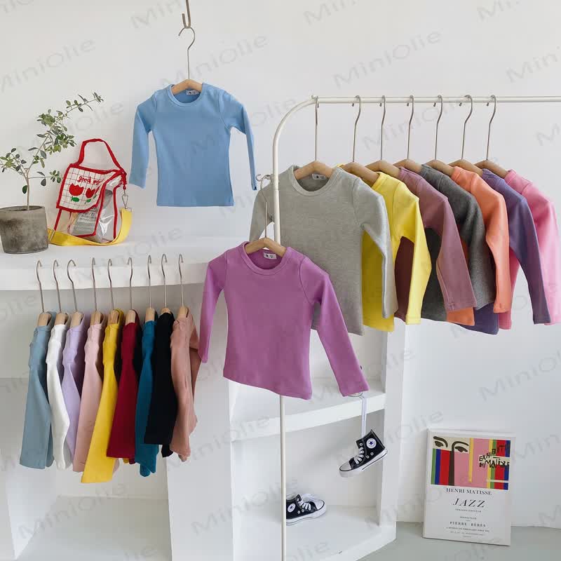 Toddler Casual Crew Neck Long Sleeve Shirt - image 2