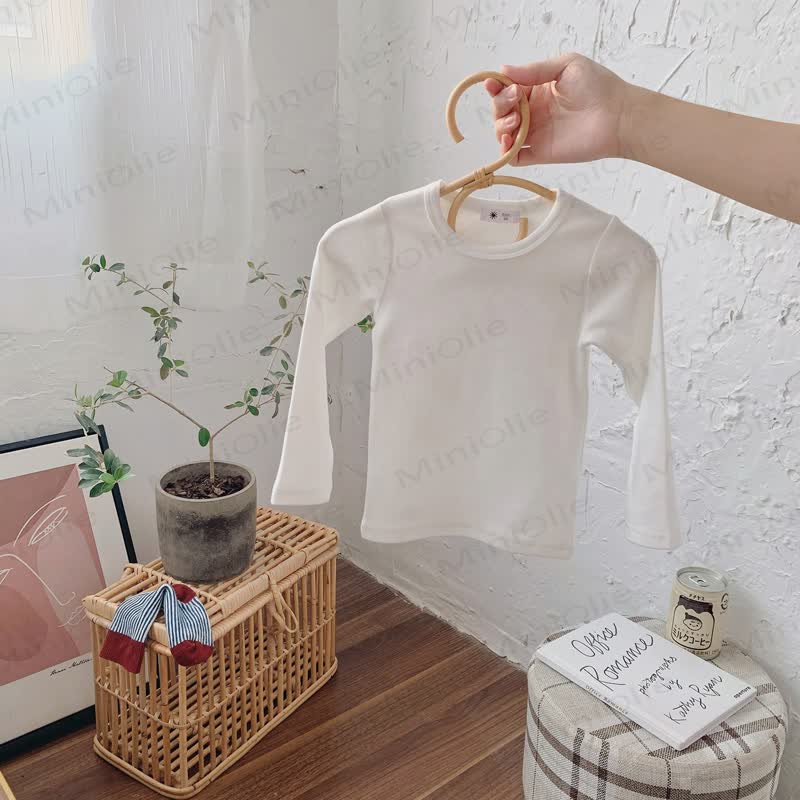 Toddler Casual Crew Neck Long Sleeve Shirt - White - 10-11T - image 4