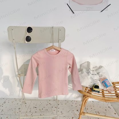 Toddler Casual Crew Neck Long Sleeve Shirt - Dusty Pink - 10-11T - image 8