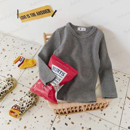 Toddler Casual Crew Neck Long Sleeve Shirt - Heather Gray - 10-11T - image 13