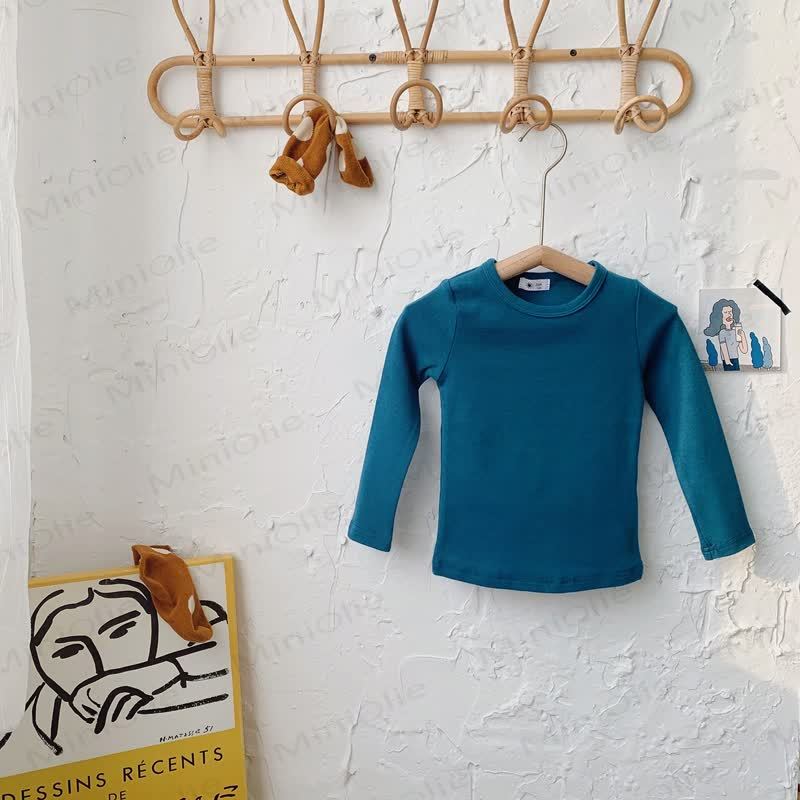Toddler Casual Crew Neck Long Sleeve Shirt - Denim Blue - 10-11T - image 14