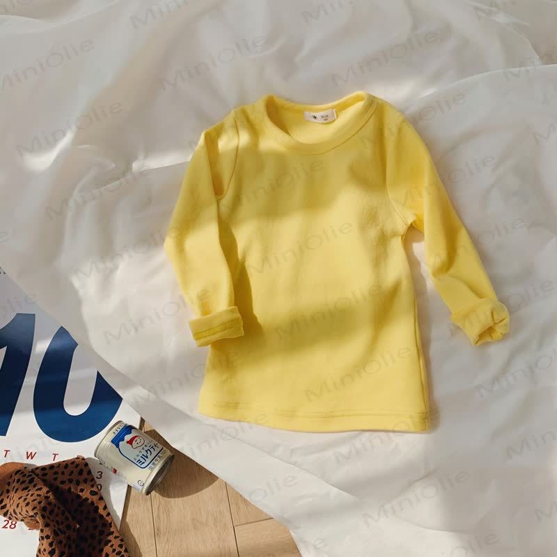 Toddler Casual Crew Neck Long Sleeve Shirt - Pale Yellow - 10-11T - image 15