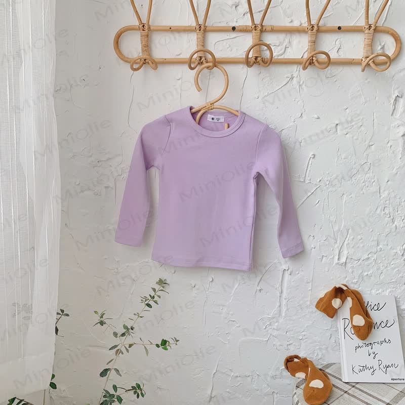 Toddler Casual Crew Neck Long Sleeve Shirt - Lilac - 10-11T - image 16