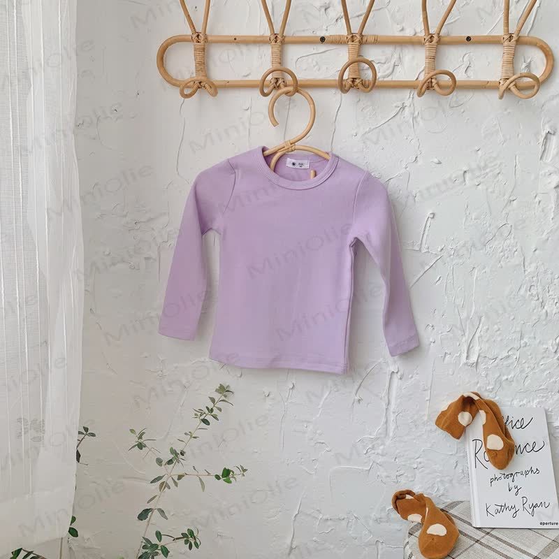 Toddler Casual Crew Neck Long Sleeve Shirt - Lilac - 10-11T - image 16