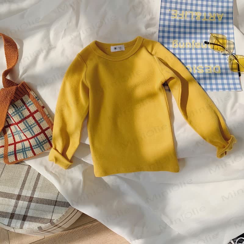 Toddler Casual Crew Neck Long Sleeve Shirt - Mustard Yellow - 10-11T - image 20