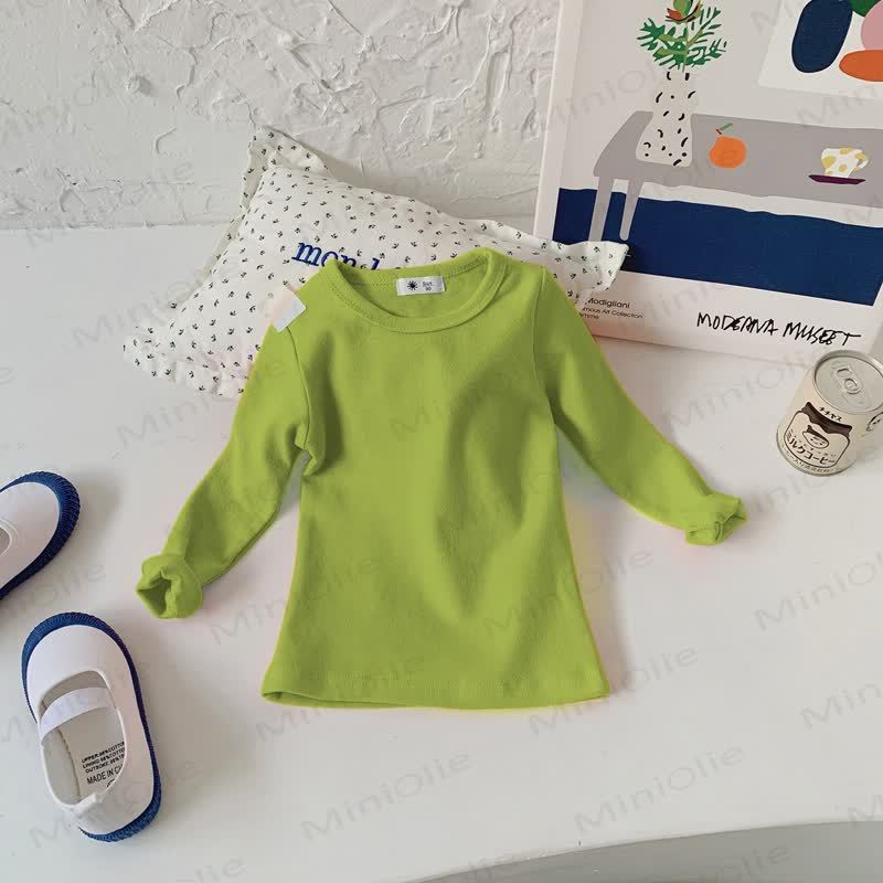 Toddler Casual Crew Neck Long Sleeve Shirt - Lime Green - 10-11T - image 23
