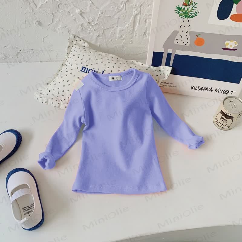 Toddler Casual Crew Neck Long Sleeve Shirt - Pale Lavender - 10-11T - image 24