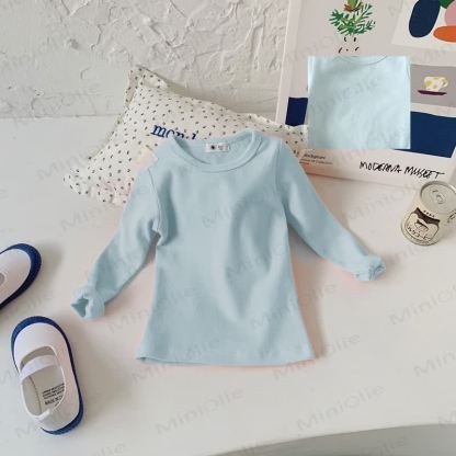 Toddler Casual Crew Neck Long Sleeve Shirt - Blue Grey - 10-11T - image 25