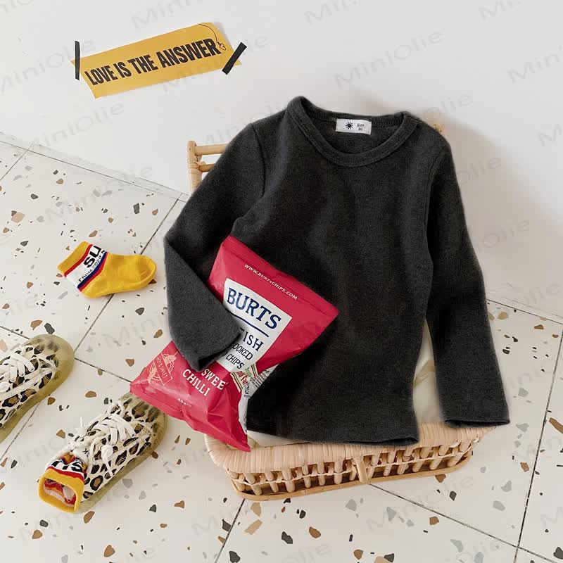 Toddler Casual Crew Neck Long Sleeve Shirt - Charcoal Gray - 10-11T - image 26