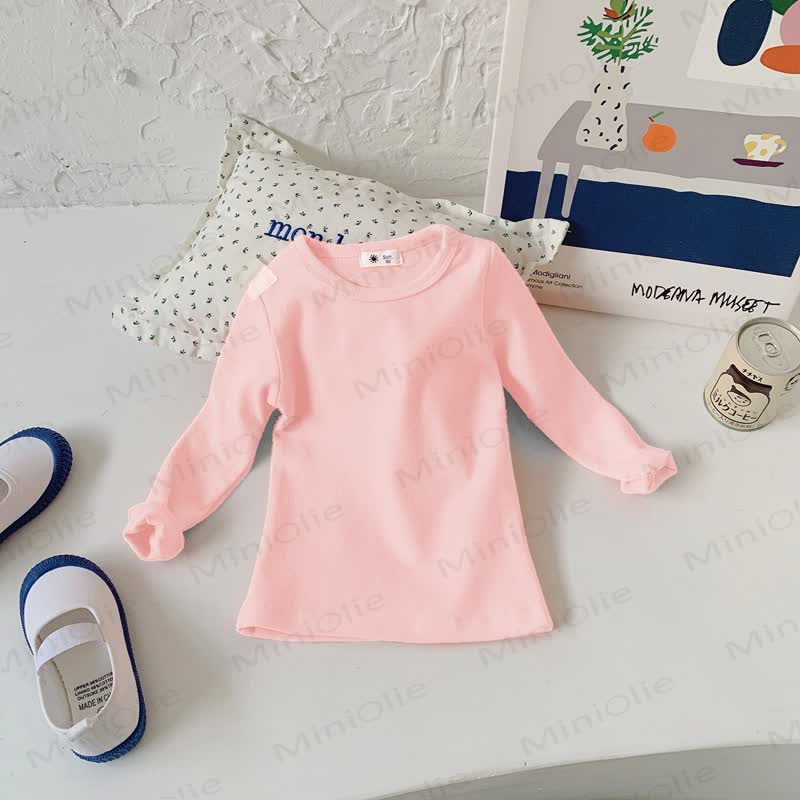Toddler Casual Crew Neck Long Sleeve Shirt - Blush Pink - 10-11T - image 28