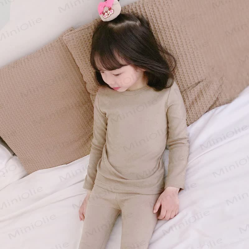 Toddler Casual Crew Neck Long Sleeve Shirt - Latte - 10-11T - image 32