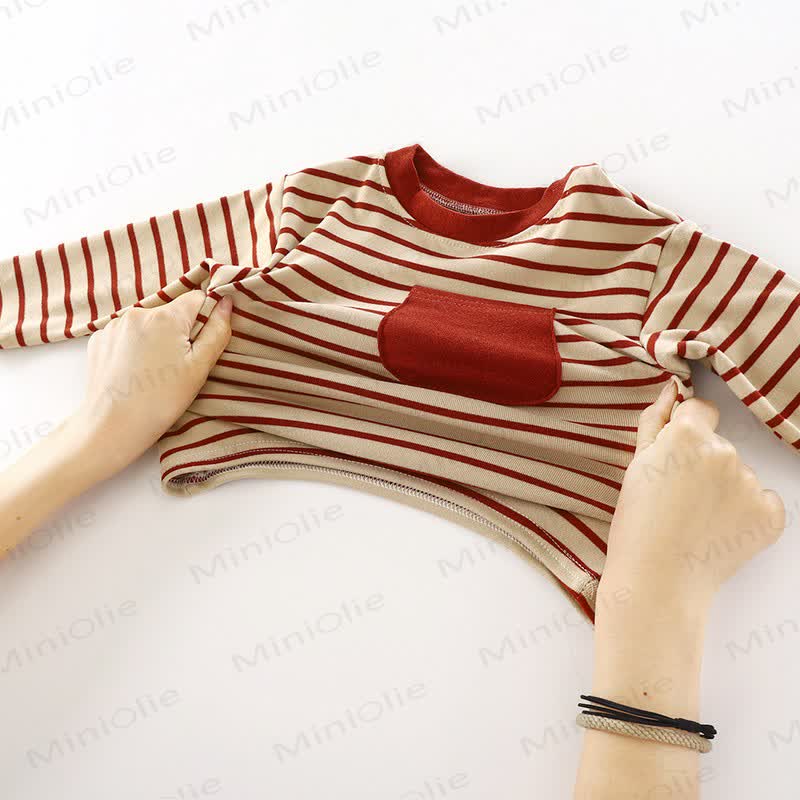 Toddler Soft Striped Long Sleeve Shirt - image 5