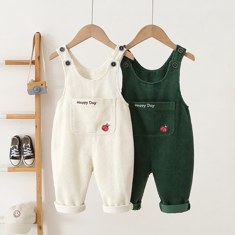 HAPPY DAY Toddler Baby Corduroy Pocket Overalls - image 1