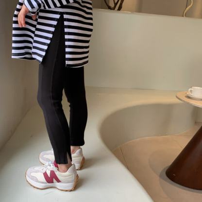 Toddler Girl Solid Color Side Slit Leggings - image 6