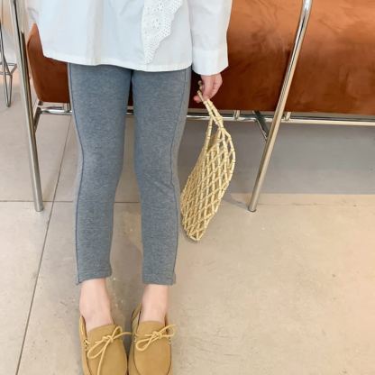 Toddler Girl Solid Color Side Slit Leggings - image 7