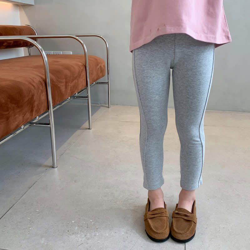 Toddler Girl Solid Color Side Slit Leggings - image 9
