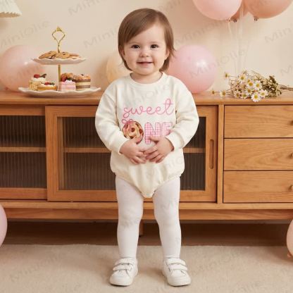 SWEET ONE Baby Birthday Donut Bodysuit - image 5