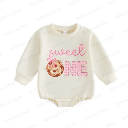 SWEET ONE Baby Birthday Donut Bodysuit - image 4