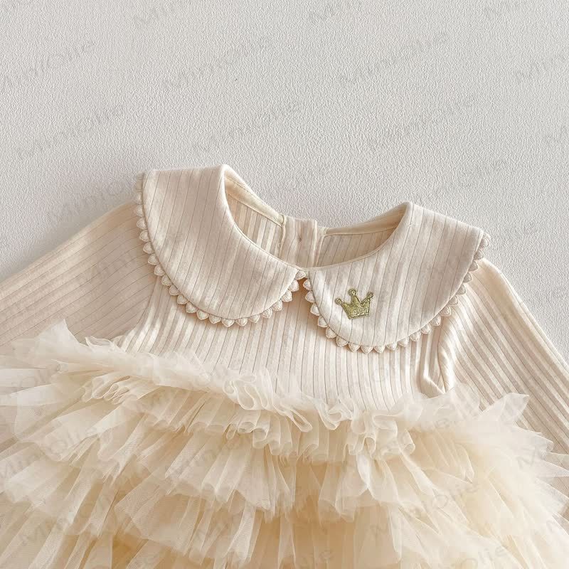 Baby Rib Peter Pan Tulle Skitred Bodysuit - image 9