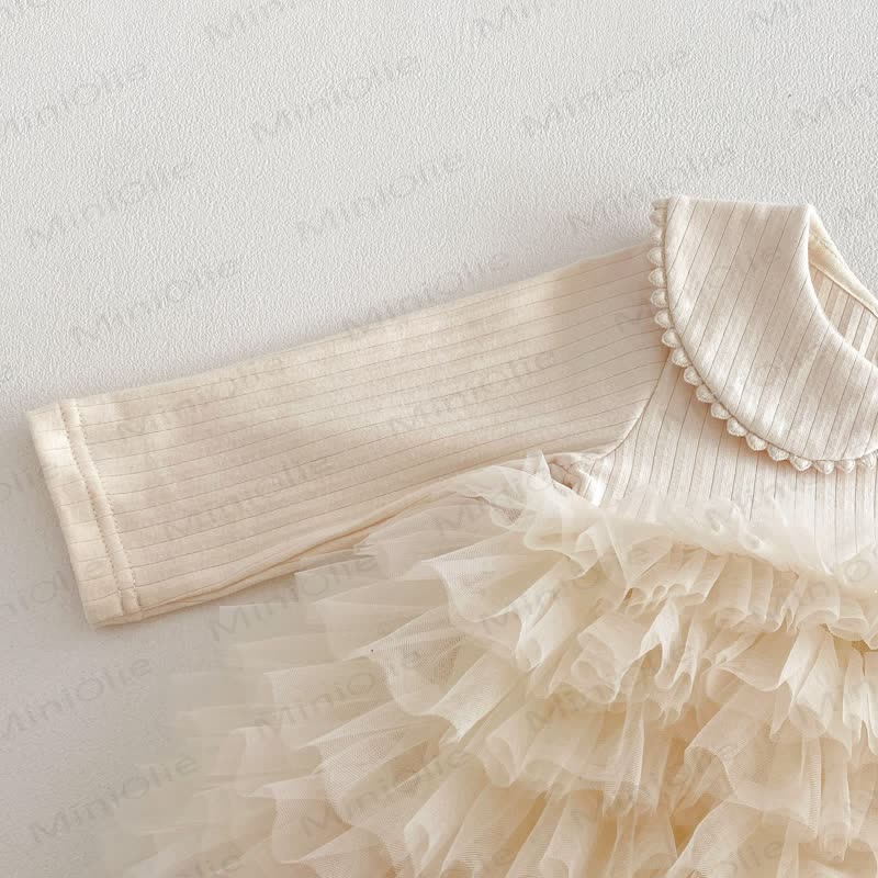 Baby Rib Peter Pan Tulle Skitred Bodysuit - image 10
