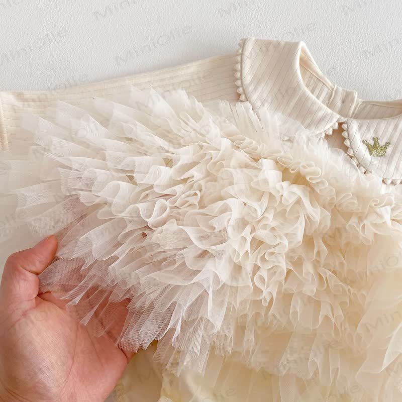 Baby Rib Peter Pan Tulle Skitred Bodysuit - image 11