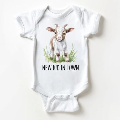 NEW KID IN TOWN Baby Lamb White Bodysuit - White - 18-24M - image 1