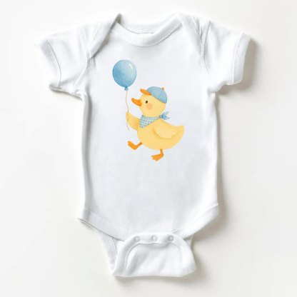 Baby Duck and Balloon White Bodysuit - White - 18-24M - image 1