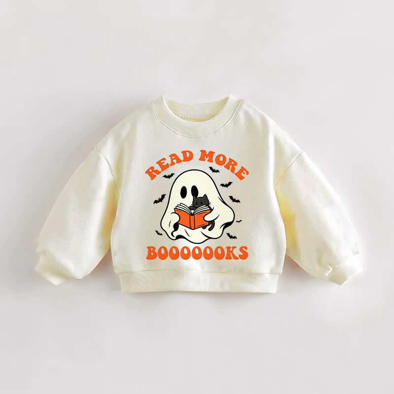 READ MORE BOOOOOOKS Baby Toddler Cream Sweatshirt - Cream - 3-5T - image 1