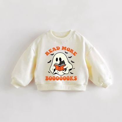 READ MORE BOOOOOOKS Baby Toddler Cream Sweatshirt - Cream - 3-5T - image 1